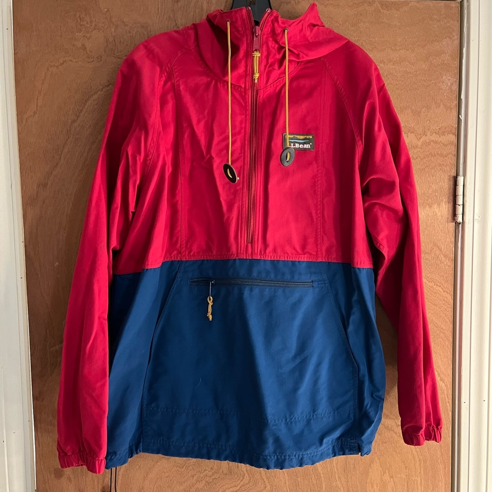 Llbean rain jacket size large